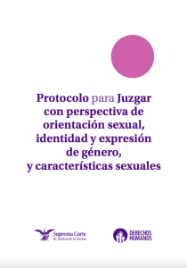 SCJN. Protocolo para Juzgar con perspectiva de orientación sexual, identidad y expresión de género, y características sexuales