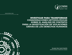 Investigación para transformas, Análisis de ocntexto violaciones a derechos humanos
