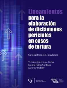 Lineamientos para la elaboración oración de dictámenes periciales en casos de tortura